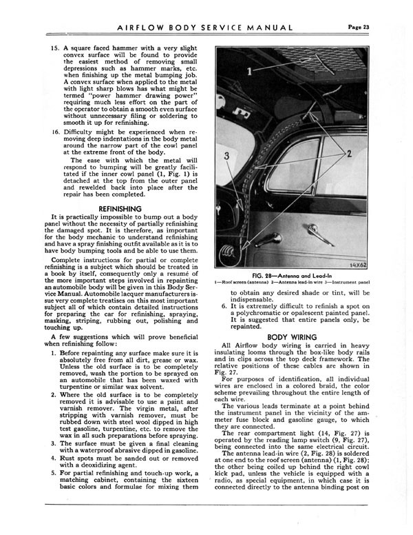1934 Chrysler Airflow Body Service Manual Page 14